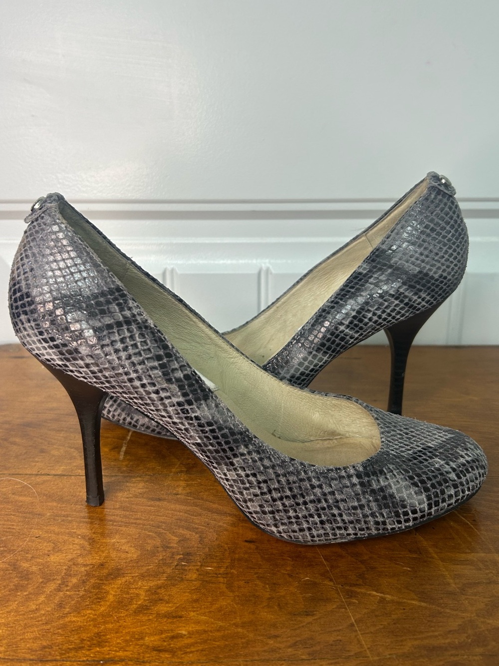 Michael Kors Snakeskin heels size 10